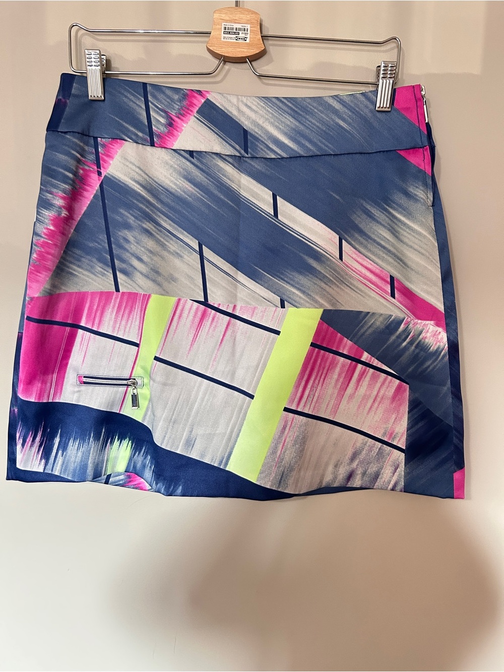 Jamie Sadock Skort Womens 2 Pockets Blue Pink Stretch Golf Skirt Shorts
